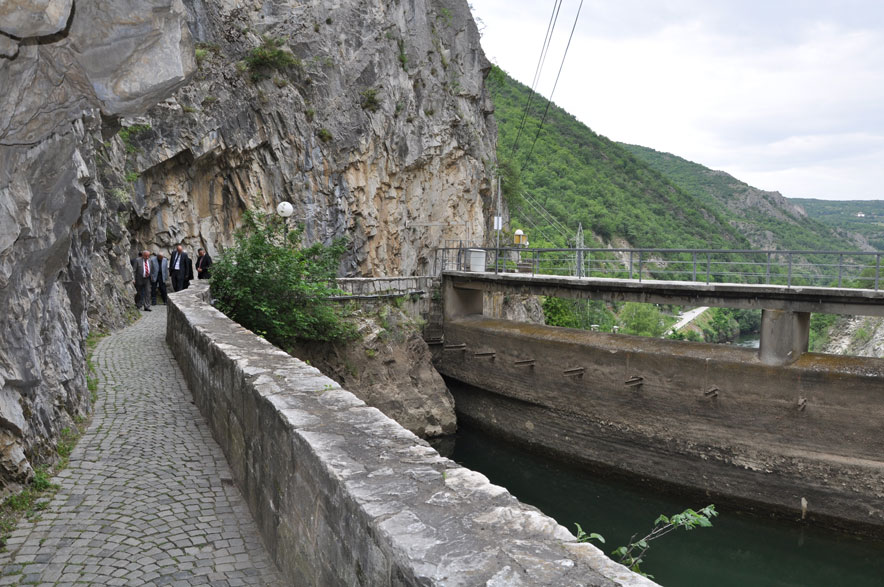 Makedonya Üsküp yakınlarında Matka Kanyonu
