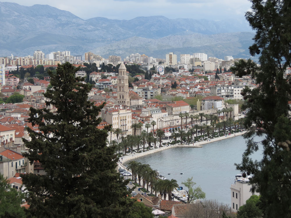 Marjan Tepesi'nden Split'in tarihi bölgesi