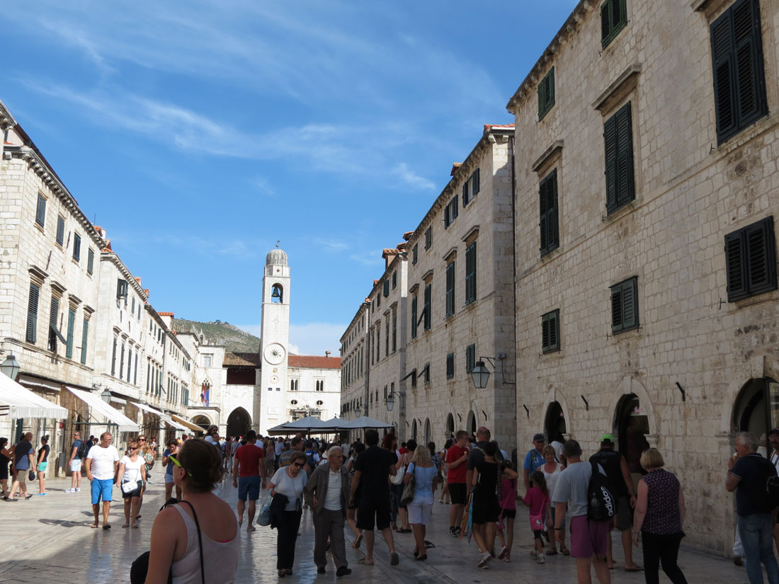 Dubrovnik surları içinde Eski Şehir bölgesi