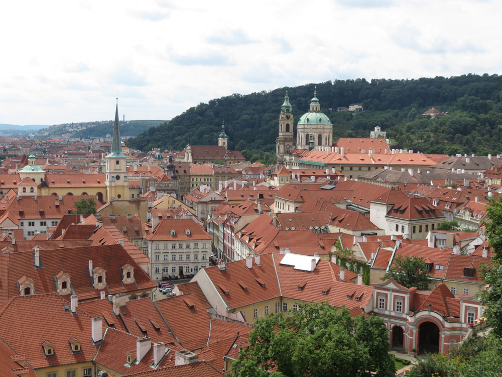 Prag'da Küçük Şehir (Malá Strana) manzarası