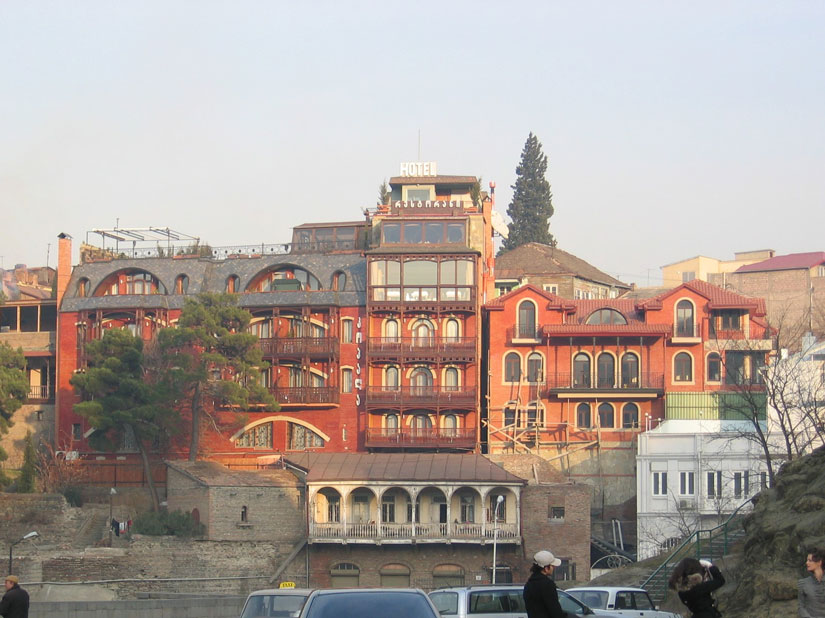 Eski Tiflis'in renkli evleri