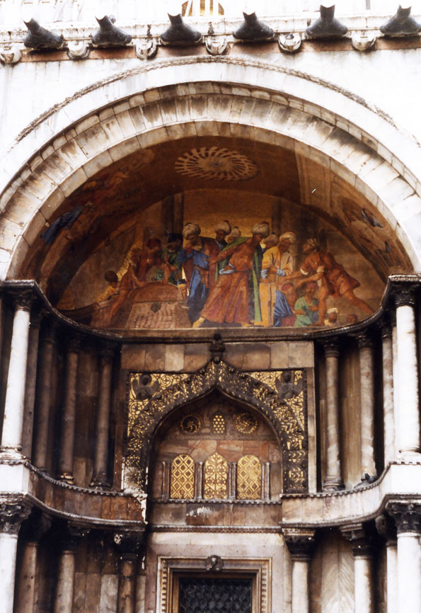 San Marco Bazilikası'nda Osmanlı tüccarlarının tasvir edildiği bir resim