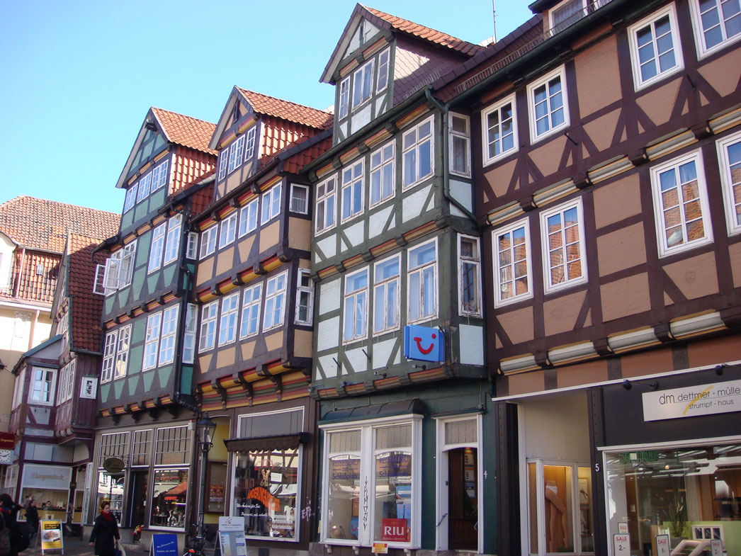 Celle'den bir sokak manzarası