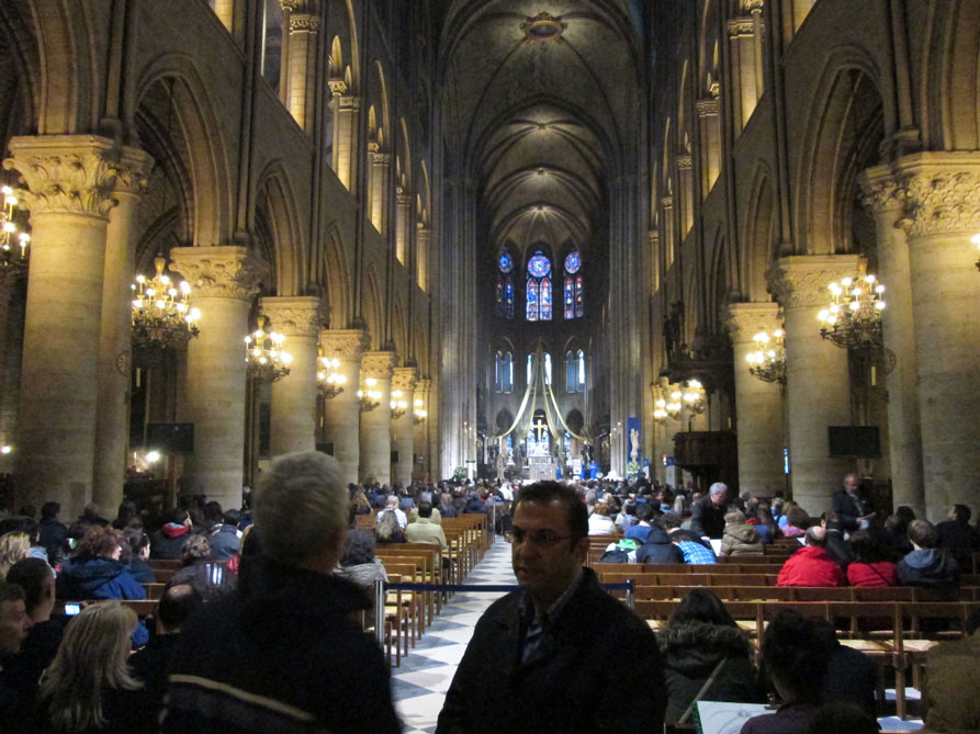 Notre Dame Katedrali'nin içinde