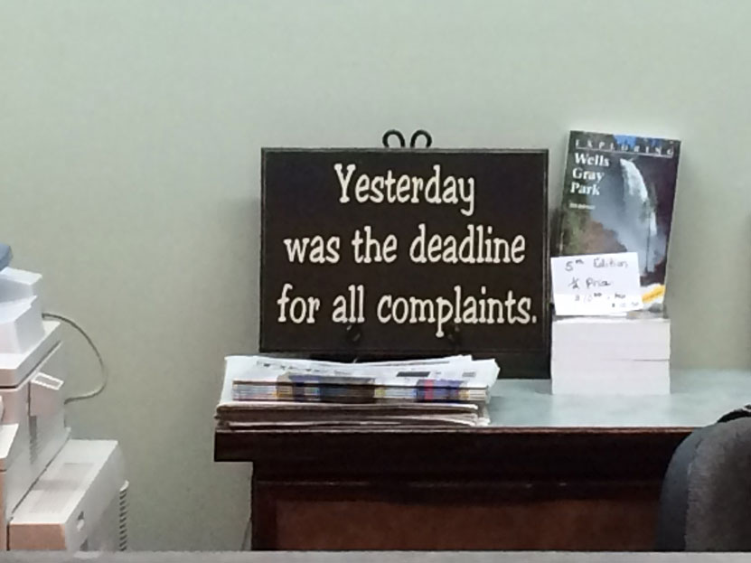 Bir ofisteki "iyi yönetim" örneği: Bütün şikayetler için başvuru süresi dün dolmuş...