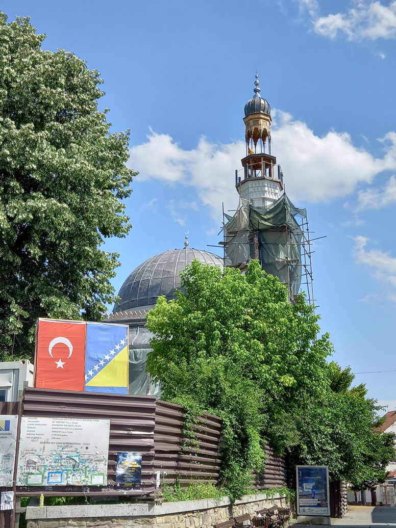 Atik Behram Bey Camii'nde TİKA'nın çalışması sürüyor