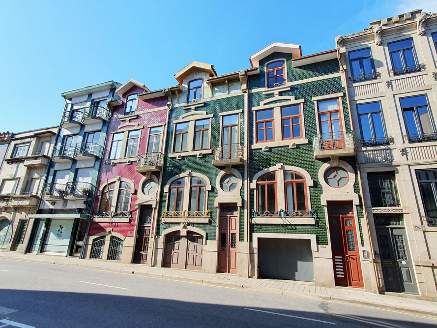 Seramik kaplı evler Porto'da da çok yaygın